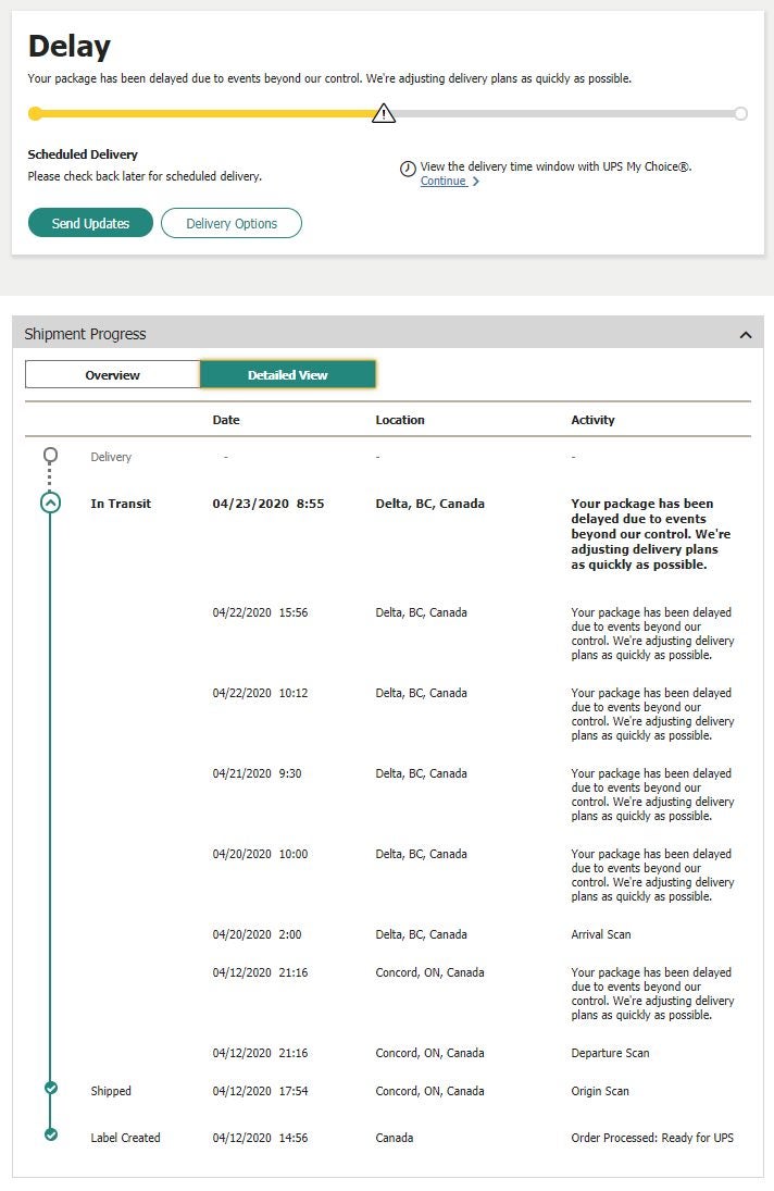 Ups Held Delivery Page 7 Redflagdeals Com Forums