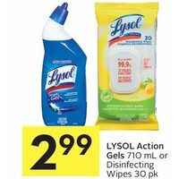 Lysol Action Gels Or Disinfecting Wipes 