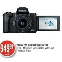 Canon Eos M50 Mark II Camera