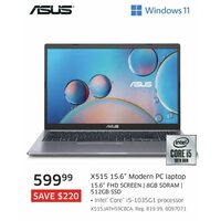 Asus X515 15.6'' Modern Pc Laptop