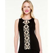 Embroidered Knit Sleeveless Top - $29.99 ($19.96 Off)
