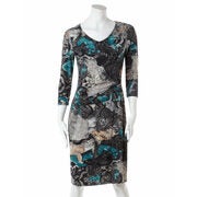Teal Paisley Print Faux Wrap Dress - $29.99 ($66.51 Off)
