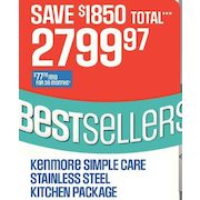 Kenmore Simple Care Stainless Steel Kitchen Package - $2799.97 ($1850.00 off)