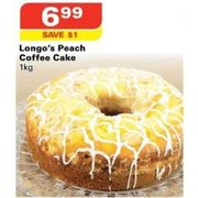 Longo's Peach Coffee Cake (1kg) - $6.99 ($1.00 off)