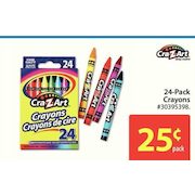 Cra-Z-Art 24-Pack Crayons  - $0.25