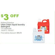 Kirkland Signature Ultra Clean Liquid Laundry Detergent  - $11.79 ($3.00 off)