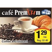 Coffee & Croissant - $1.29