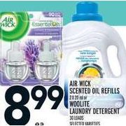 Air Wick Scented Oil Refills Or Woolite Laundry Detergent  - $8.99