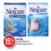 15% off Nexcare 1st Aid Products