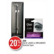 20% Off QUO False Lashes or Implements