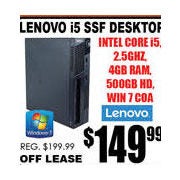 Lenovo i5 SSF Desktop - $149.99