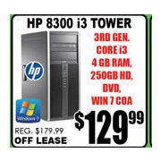 HP 8300 i3 Tower - $129.99