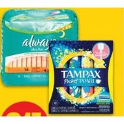 Always Pads, Liners or Tampax Tampons - $3.47