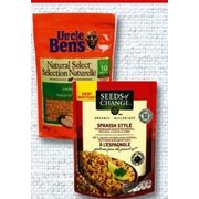 Uncle Ben's Natural Select Rice or Seeds of Change - $3.49
