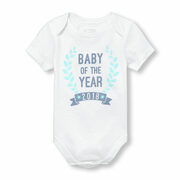 Unisex Baby Short Sleeve 'baby Of The Year 2018' Graphic Bodysuit - $2.99 ($9.96 Off)