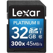Lexar Platinum II 32GB SDHC/SDXC Class 10 Memory Card - $19.99