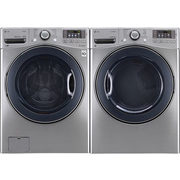 LG 5.2 Cu. Ft. HE TurboWash Front Load Steam Washer & 7.4 Cu. Ft. Electric Steam Dryer - $1999.98