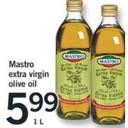 Mastro Extra Virgin Olive Oil - $5.99/1 L