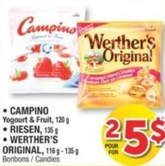 Jean Coutu Campino Yogourt Fruit Riesen Werther S Original Candies Redflagdeals Com