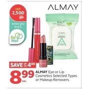 Almay Eye Or Lip Cosmetics Or Makeup Removers - $8.99 (Up to $4.00 off)