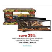 Select Exo Terra Open Glass Terrariums & Select Zoo Med Starter Kits - $74.99 - $322.49 (25% off)