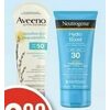 Aveeno or Neutrogena Sun Care Products - $12.99