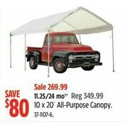 10x20' All-Purpose Canopy - $269.99 ($80.00 off)
