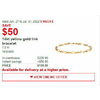 14 kt Yellow Gold Link Bracelet - $179.99 ($50.00 off)
