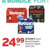 Huggies Super Boxed Diapers  - $24.99/pkg