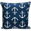 Navy Anchor Patio Accent Pillow - $20.00