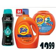 Tide or Gain Laundry Detergent Downy Scent Boosters or Bounty Paper Towels  - $12.99