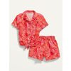 Tie-Front Linen-Blend Top And Shorts Set For Toddler Girls - $14.00 ($20.99 Off)