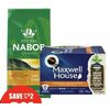 Nabob Bagged Coffee Maxwell House Coffee Pods  - $6.99 (Up to $2.00 off)