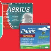 Aerius Allergy or Dual Action Tablets or Claritin Allergy or Allergy + Sinus Caplets - $18.99