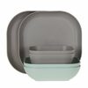 Simply Essential™ 6-Piece Eco-Plastic Dinnerware Set In Grey/aqua - $14.99 (15.01 Off)