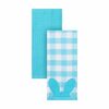 H For Happy™ Gingham Bunny Easter Kitchen Towels In Blue (set Of 2) - $8.99 (6.01 Off)
