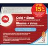 Life Brand Cold & Sinus Caplets - $15.29 (Up to 15% off)
