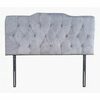 Fristad Button Tufted Grey Velour Fabric Double/Queen  - $199.00 (20% off)