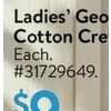 Ladies George Cotton Crew Tee - $9.00