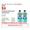 Listerine Ultraclean Mouthwash - $11.99 ($4.00 off)